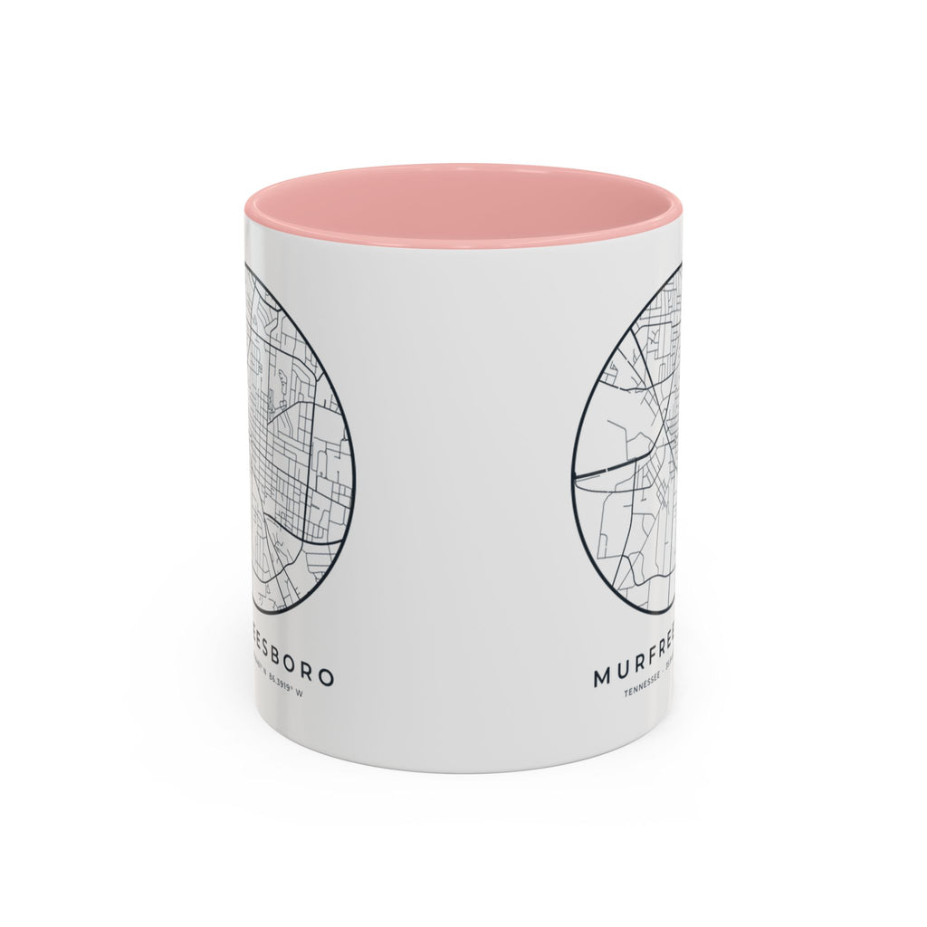 Murfreesboro Street Map Accent Mug
