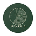 Memphis Street Map Sticker (Forest Green)
