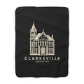 Clarksville Customs House Sherpa Blanket (Black)