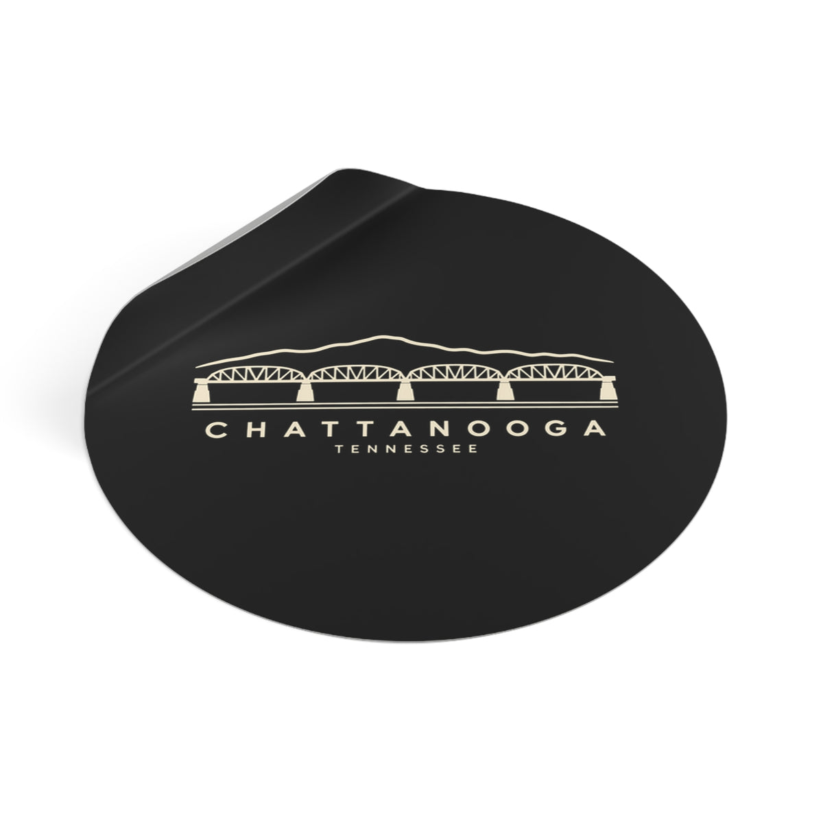 Chattanooga Walnut Street Bridge Sticker (Black)