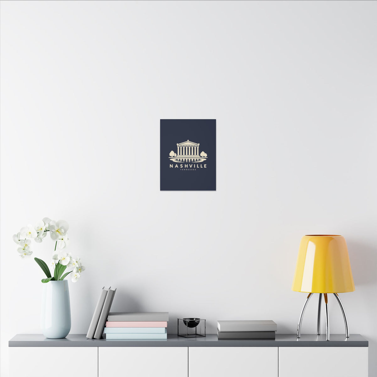 Nashville Parthenon Canvas Print (Navy)