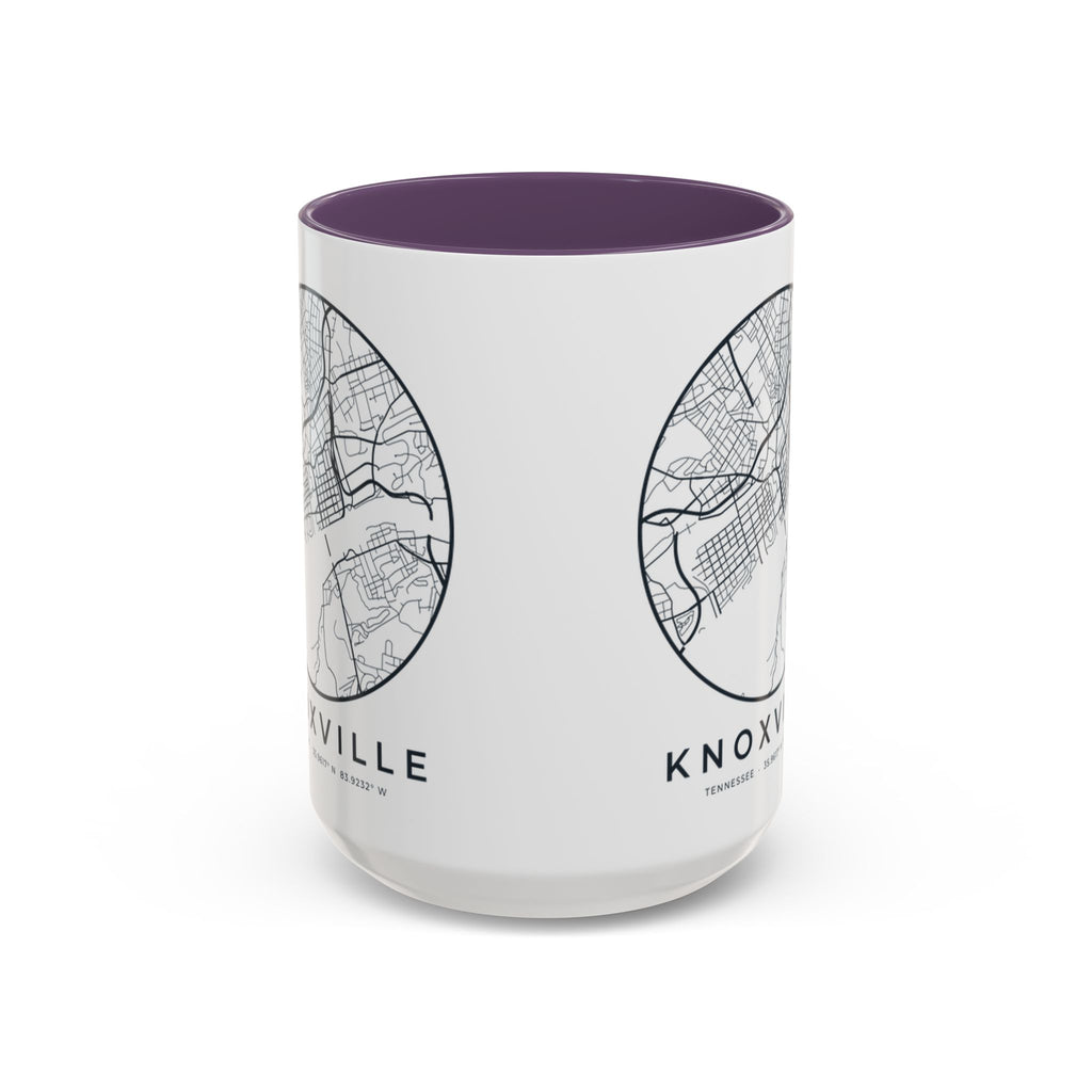 Knoxville Street Map Accent Mug