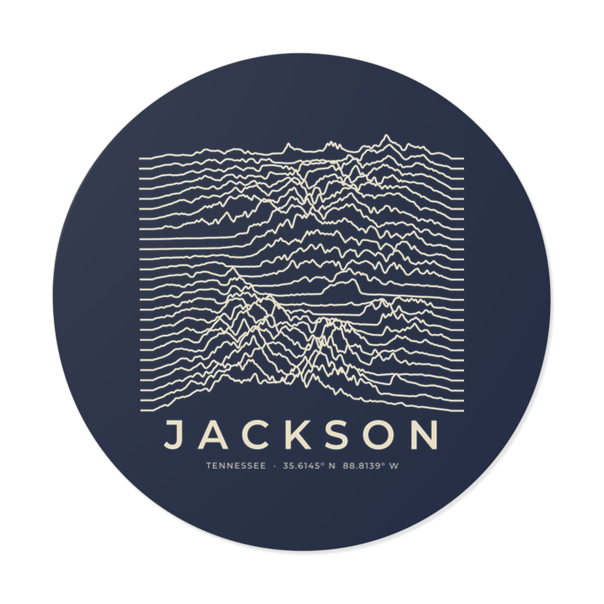 Jackson Ridgeline Sticker (Navy)