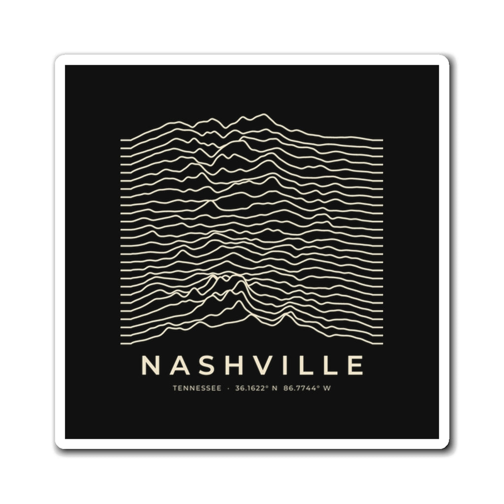 Nashville Ridgeline Magnet (Black)