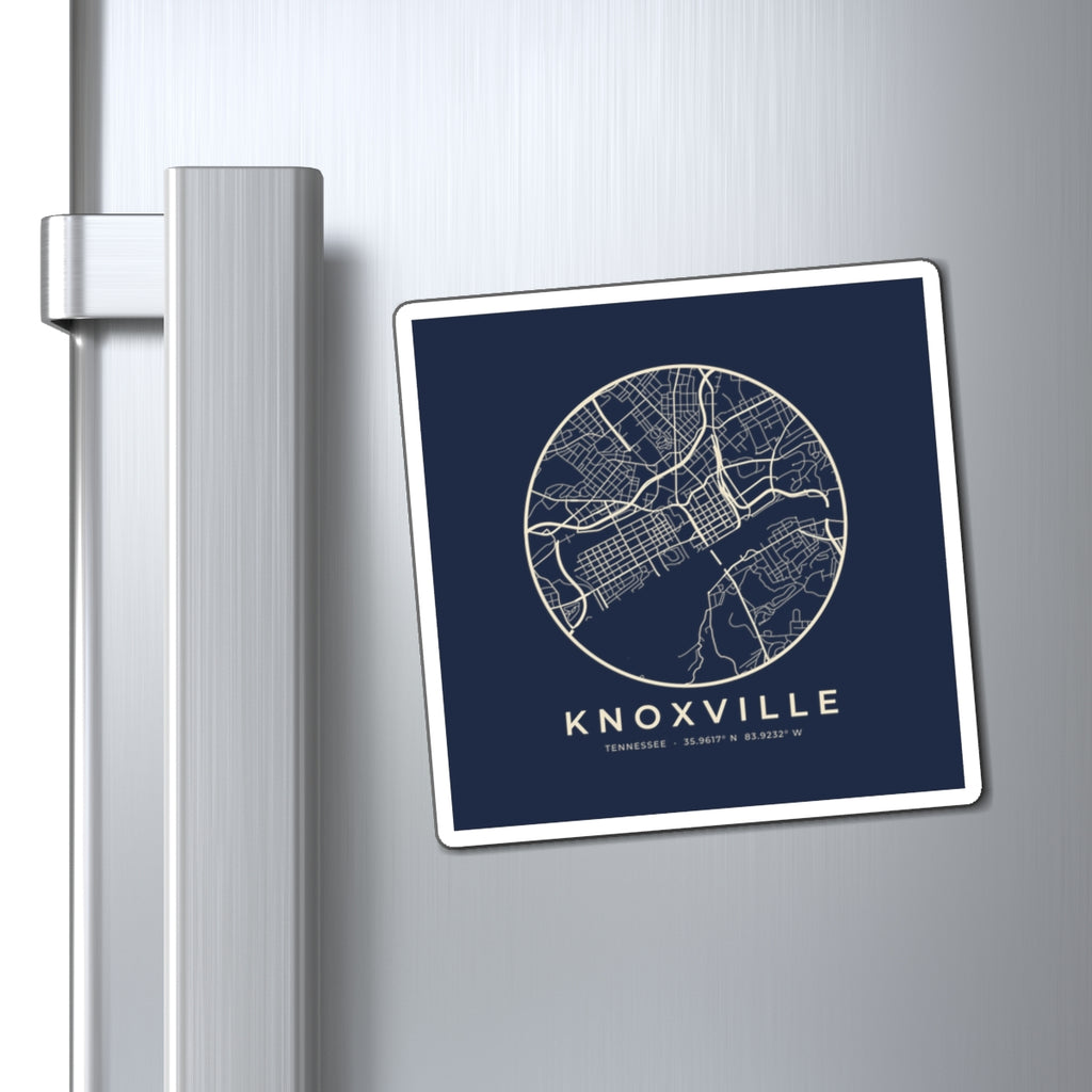 Knoxville Street Map Magnet (Navy)