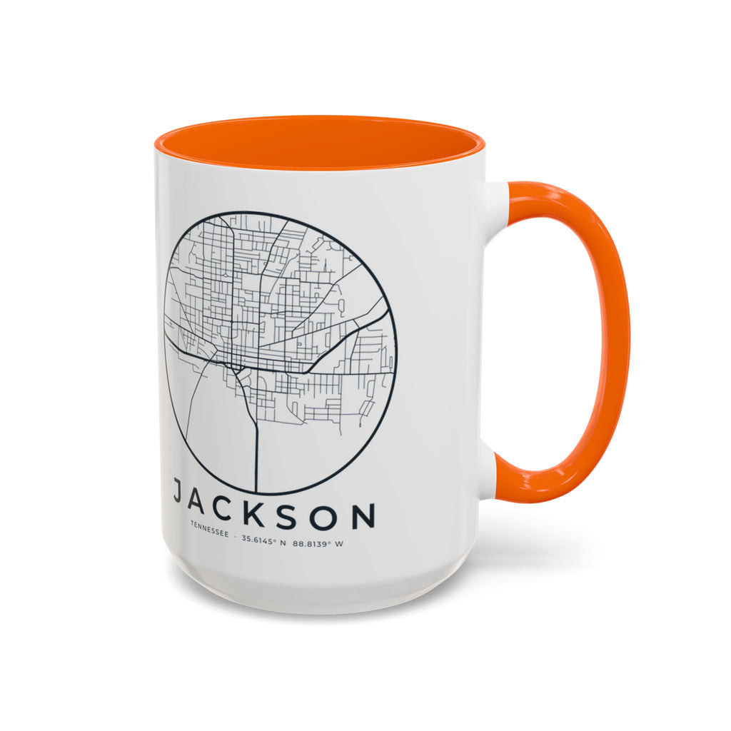 Jackson Street Map Accent Mug
