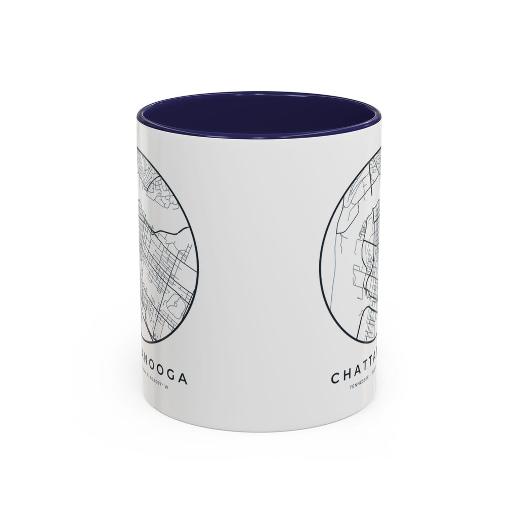 Chattanooga Street Map Accent Mug