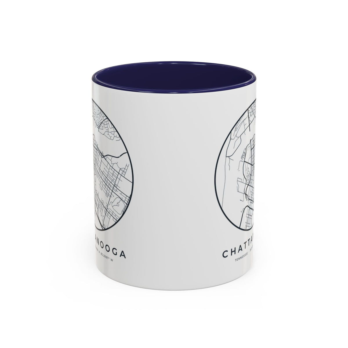 Chattanooga Street Map Accent Mug