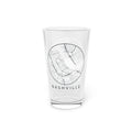 Nashville Street Map Pint Glass