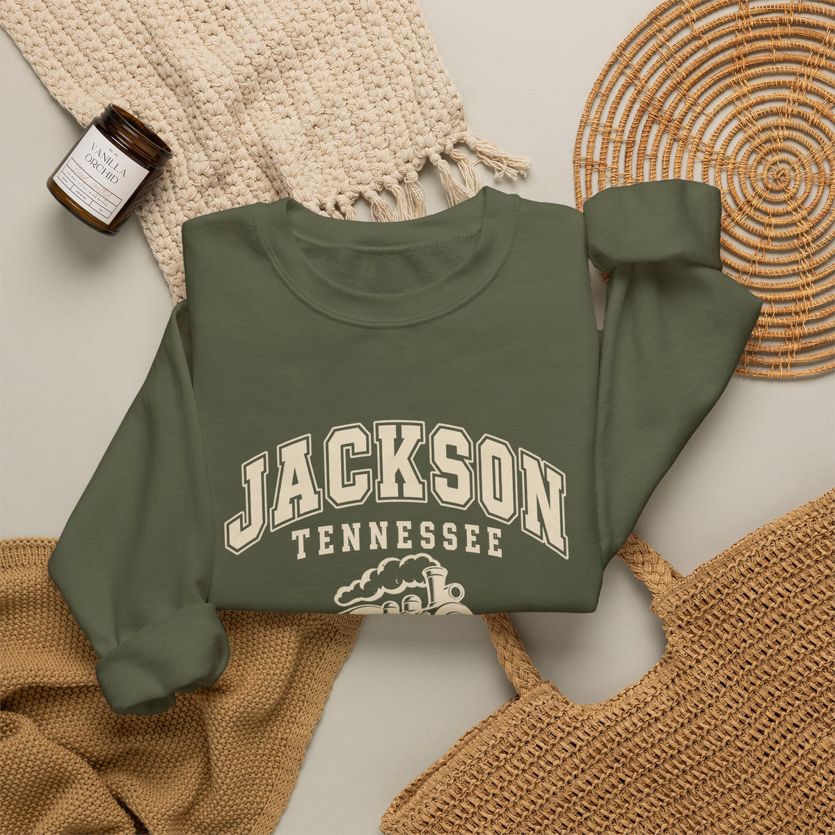 Jackson Vintage Varsity Crewneck Sweatshirt