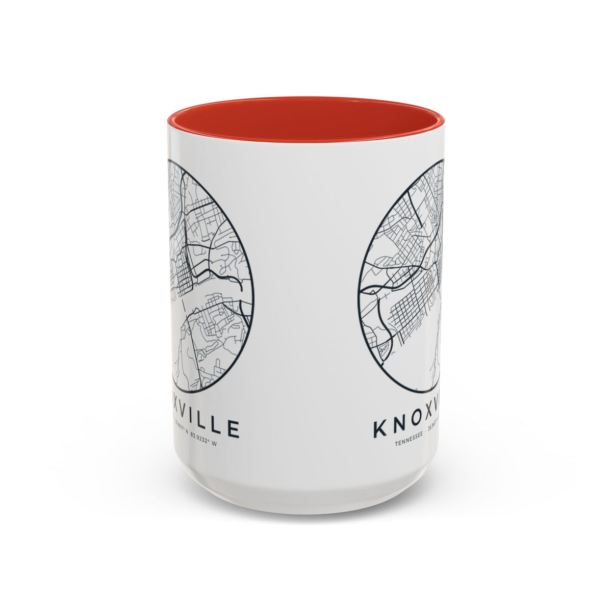 Knoxville Street Map Accent Mug