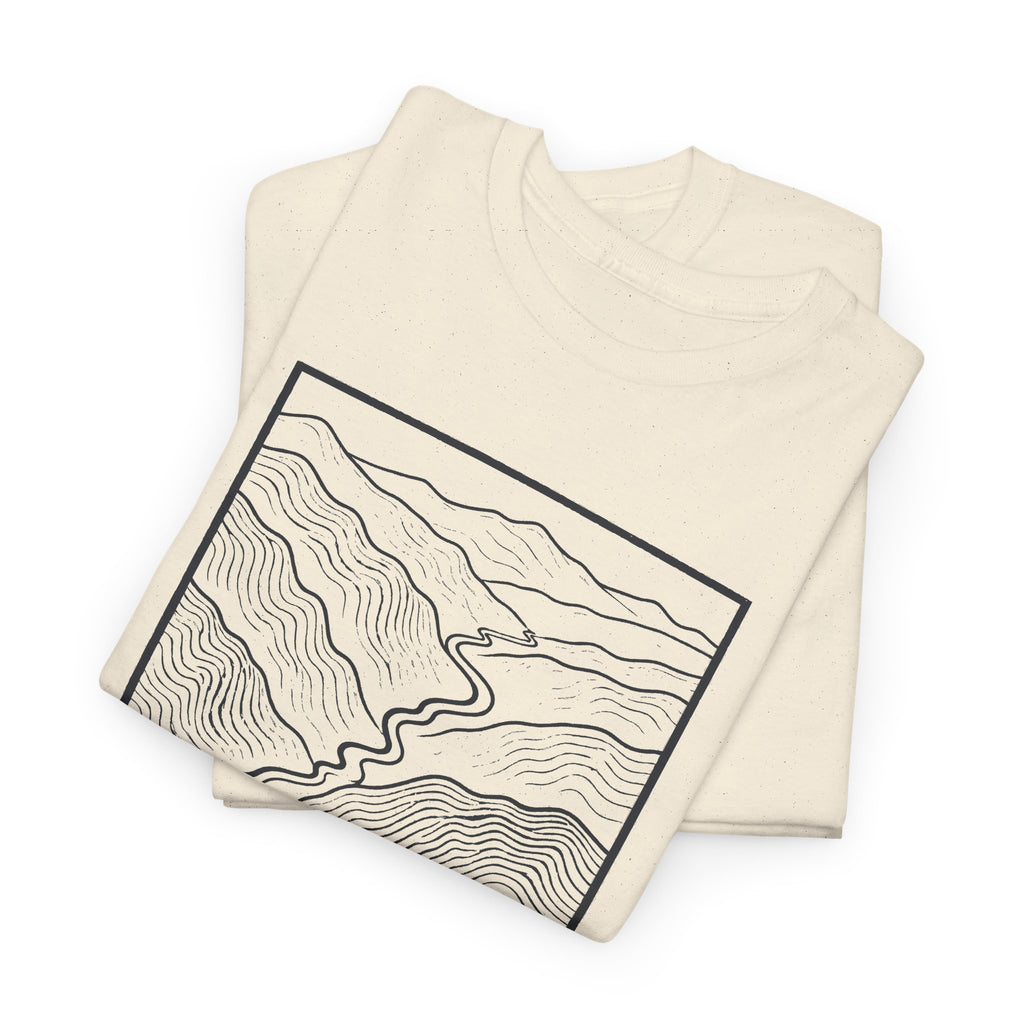 Johnson City Topo Map T-Shirt