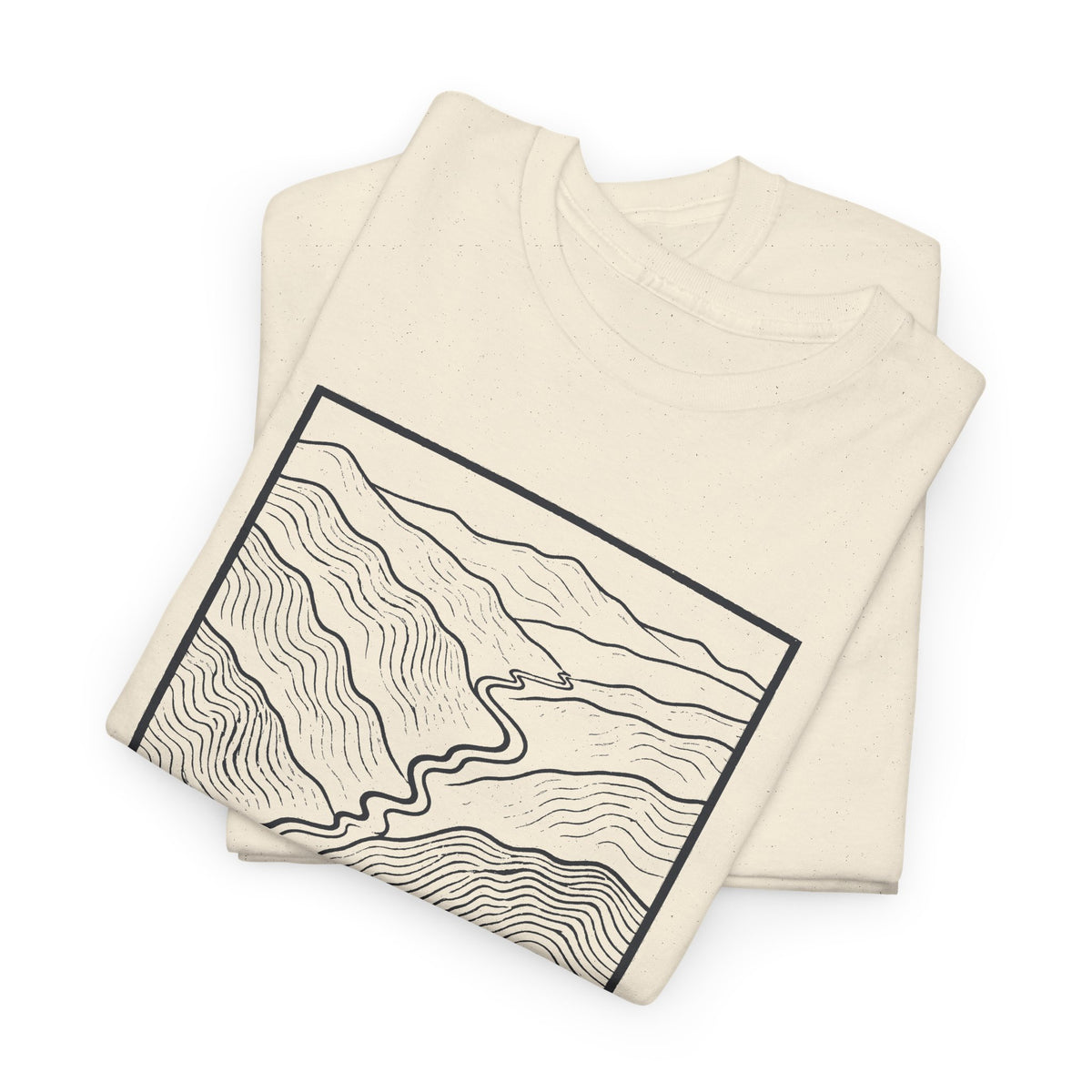 Johnson City Topo Map T-Shirt