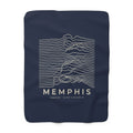 Memphis Ridgeline Sherpa Blanket (Navy)