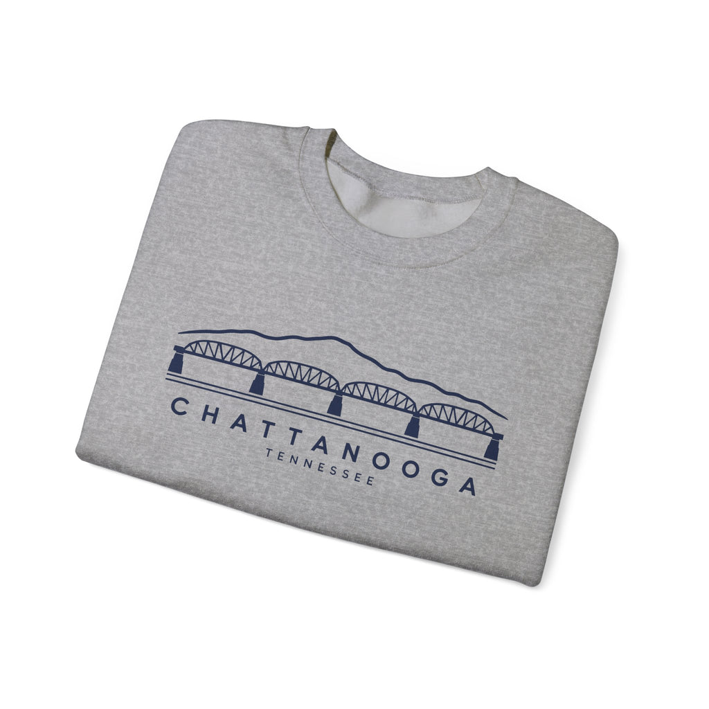 Chattanooga Walnut Street Bridge Crewneck Sweatshirt