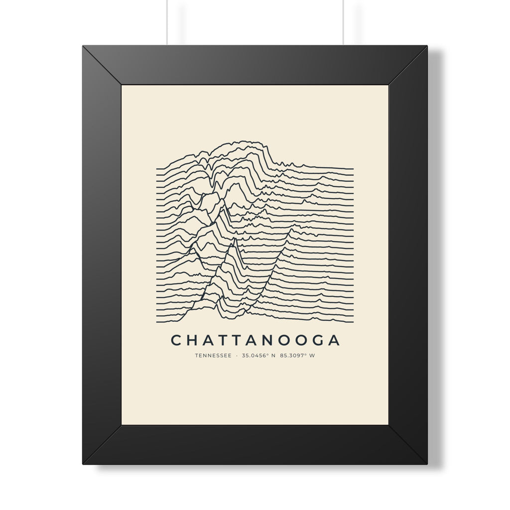 Chattanooga Ridgeline Framed Print