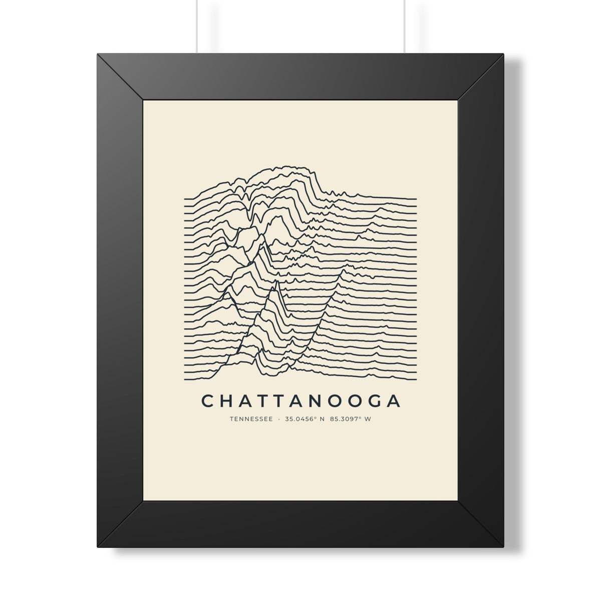 Chattanooga Ridgeline Framed Print