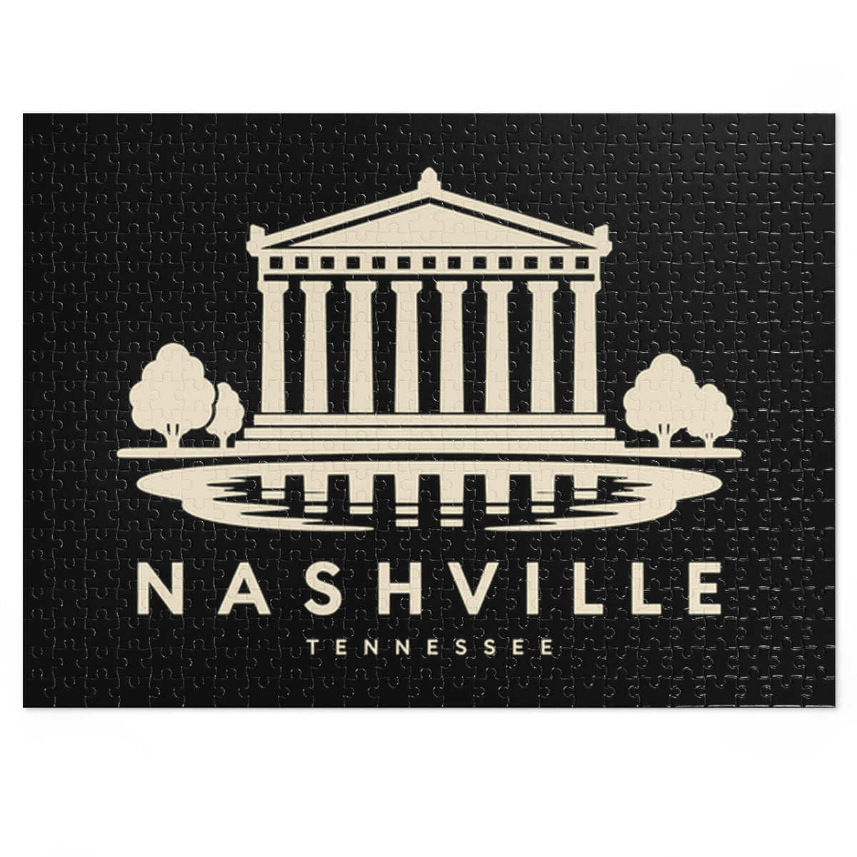 Nashville Parthenon Puzzle (Black)