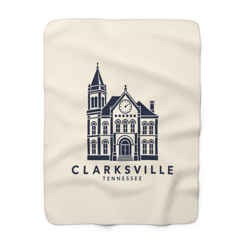 Clarksville Customs House Sherpa Blanket