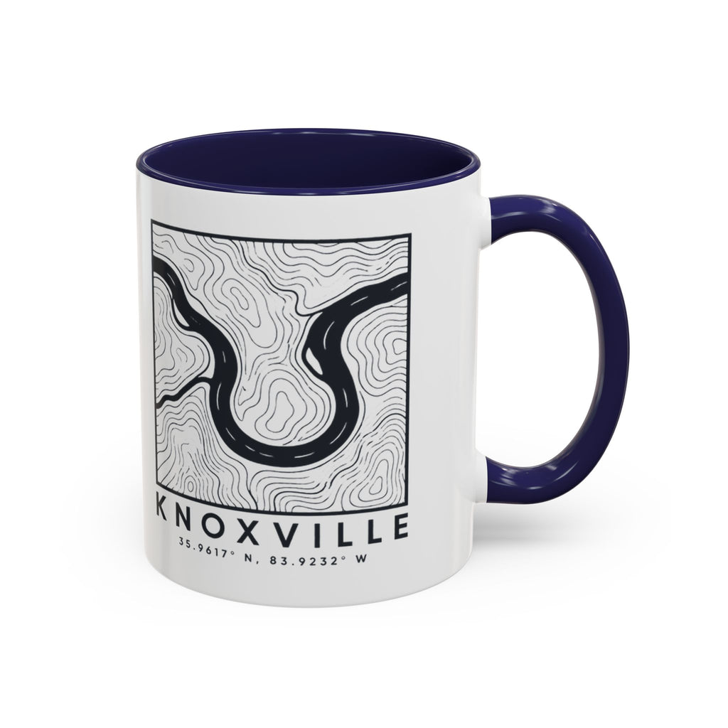 Knoxville Topo Map Accent Mug