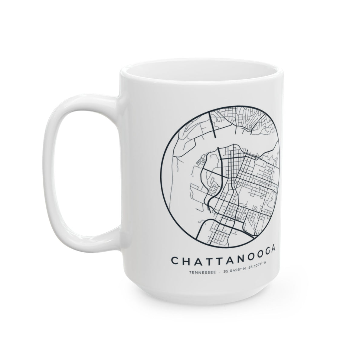Chattanooga Street Map Mug