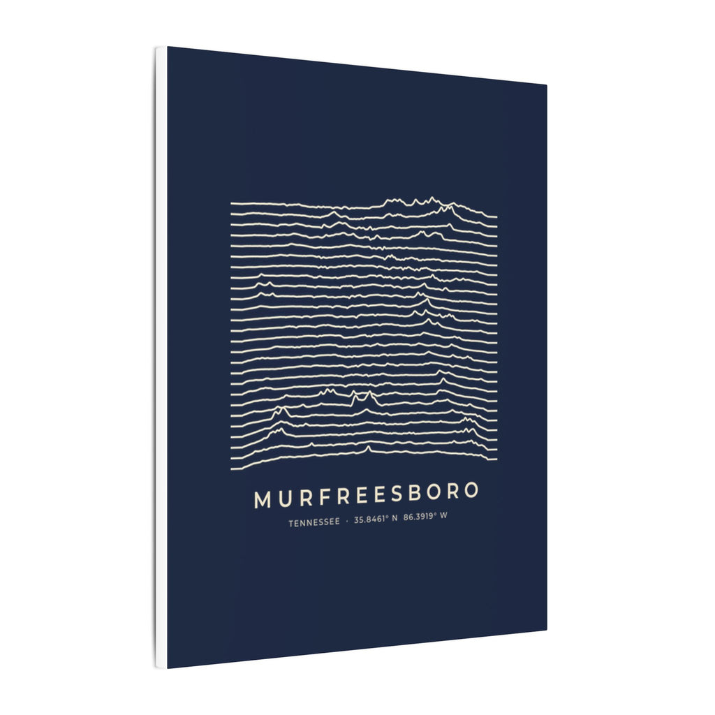 Murfreesboro Ridgeline Canvas Print (Navy)