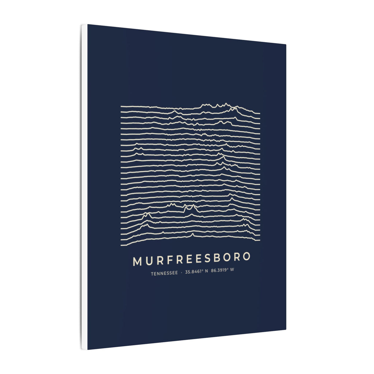 Murfreesboro Ridgeline Canvas Print (Navy)