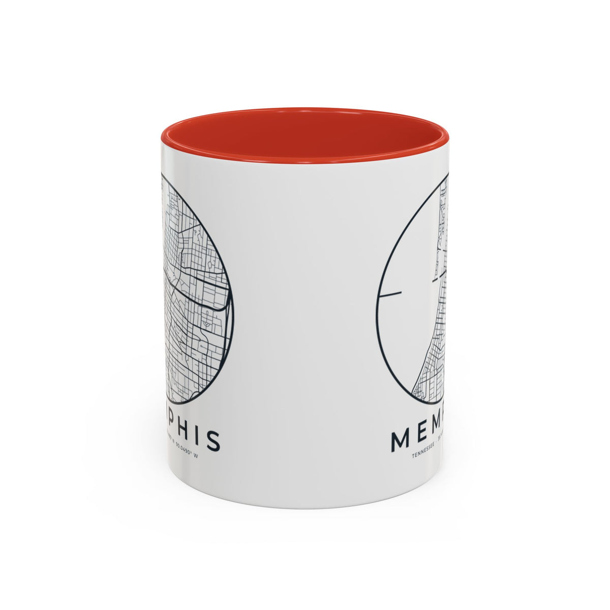 Memphis Street Map Accent Mug