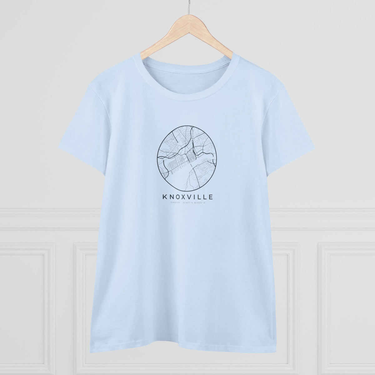Knoxville Street Map Women's T-Shirt