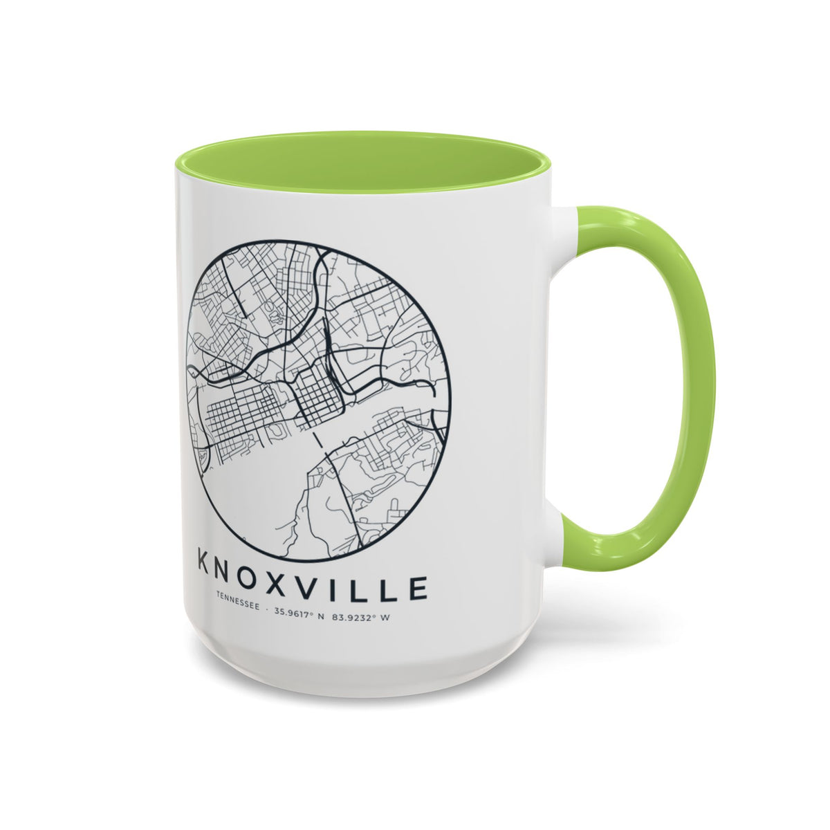 Knoxville Street Map Accent Mug