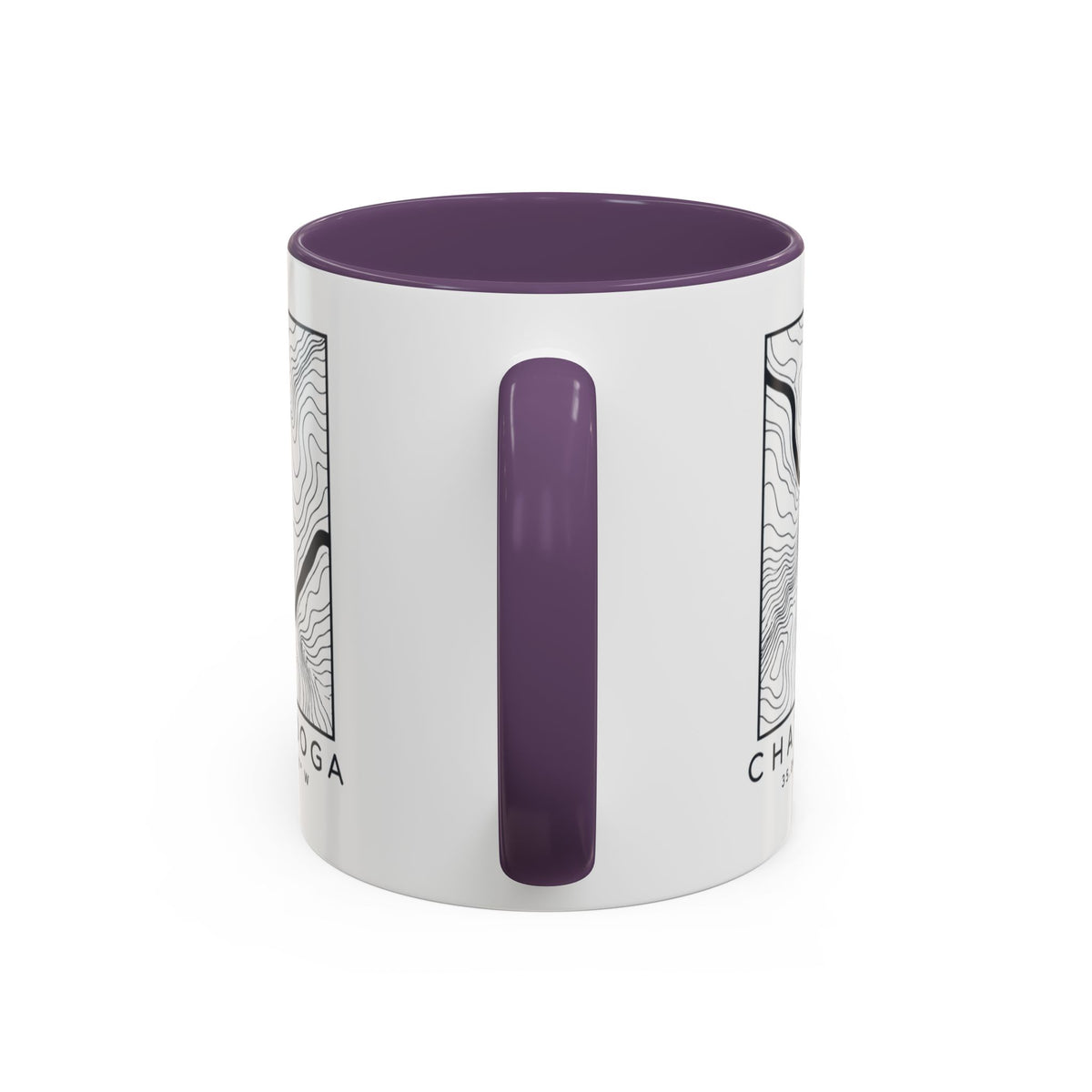 Chattanooga Topo Map Accent Mug