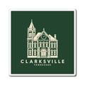 Clarksville Customs House Magnet (Forest Green)