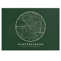 Murfreesboro Street Map Puzzle (Forest Green)