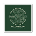 Murfreesboro Street Map Magnet (Forest Green)