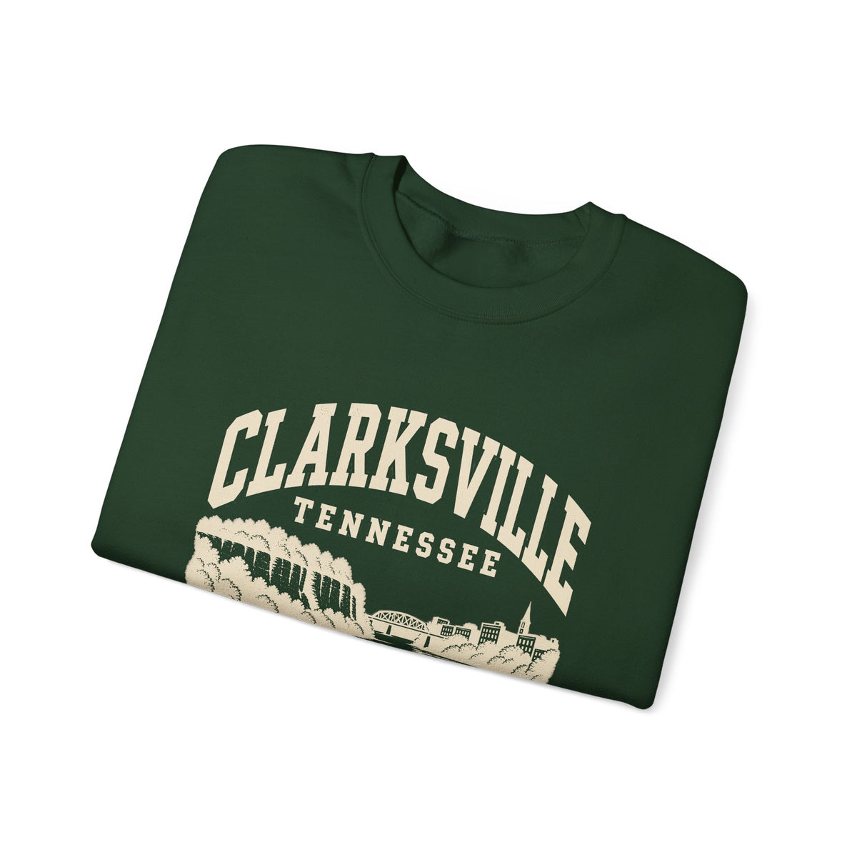Clarksville Vintage Varsity Crewneck Sweatshirt