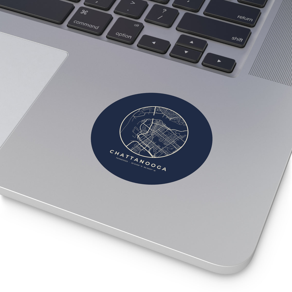 Chattanooga Street Map Sticker (Navy)