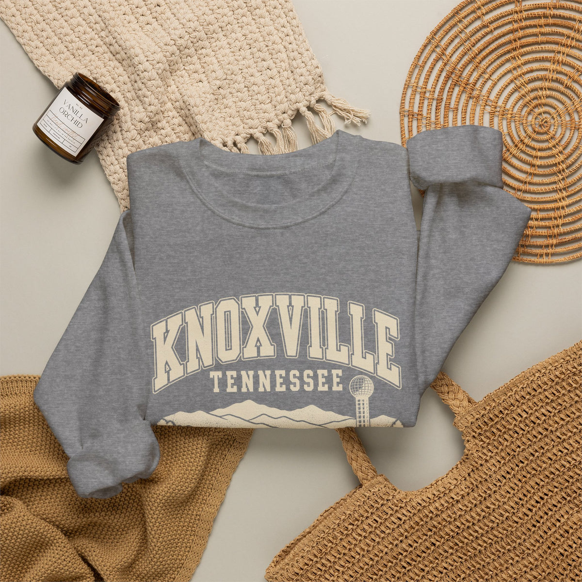 Knoxville Vintage Varsity Crewneck Sweatshirt