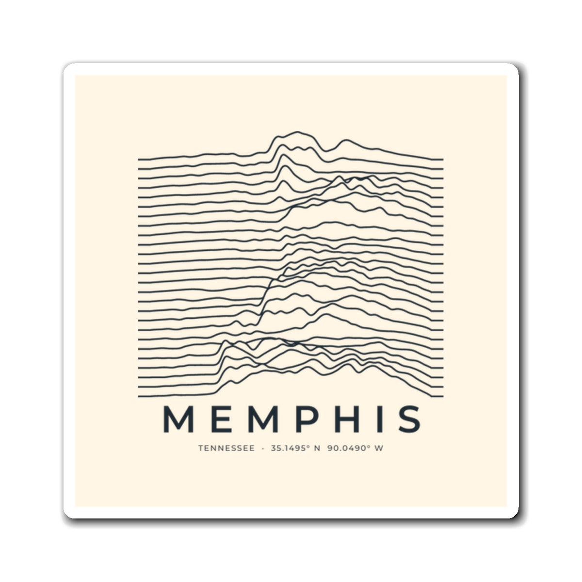 Memphis Ridgeline Magnet