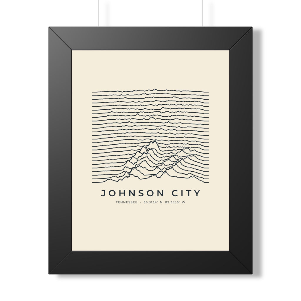 Johnson City Ridgeline Framed Print