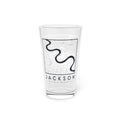 Jackson Topo Map Pint Glass