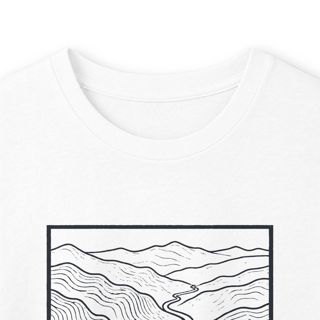 Johnson City Topo Map Long Sleeve T-Shirt