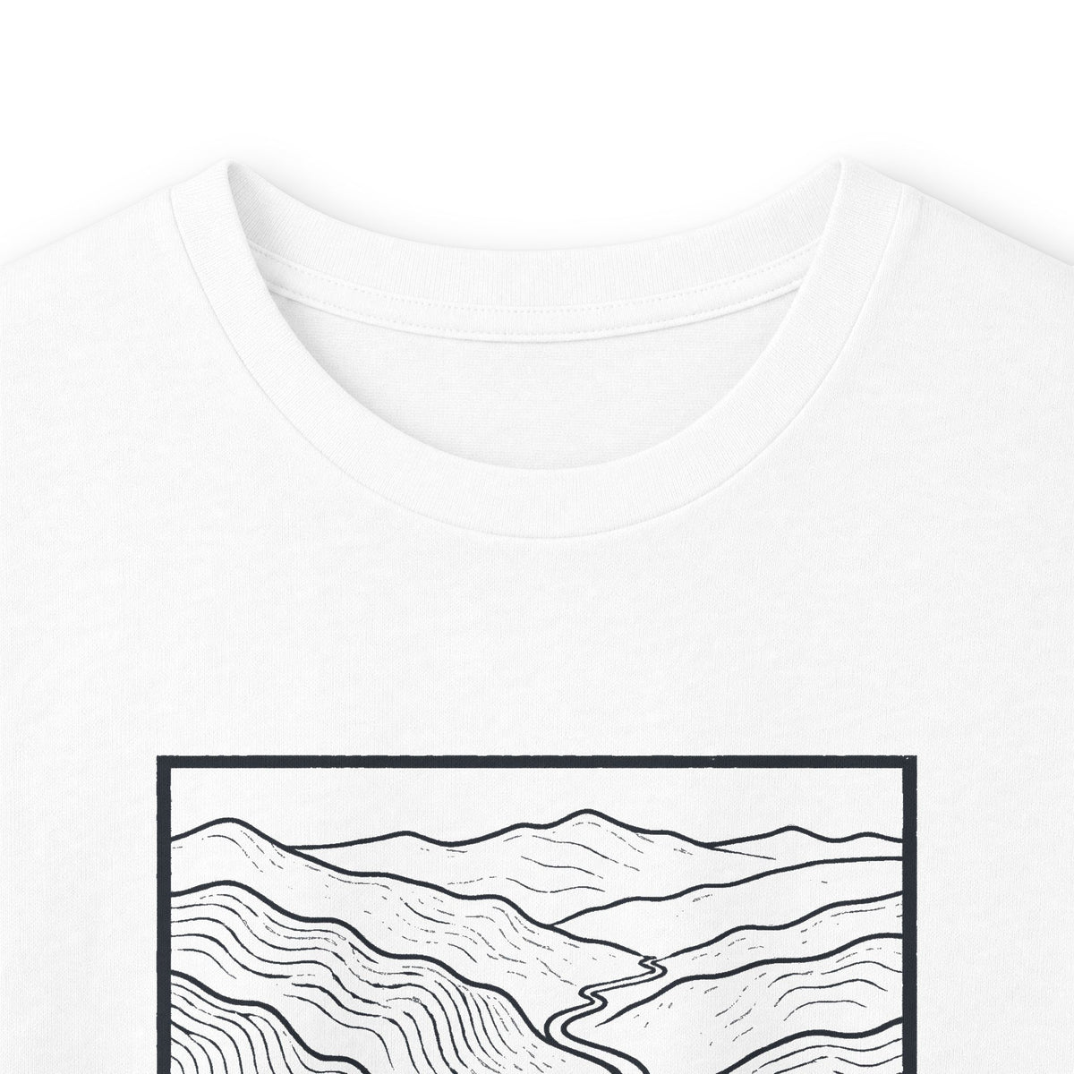 Johnson City Topo Map Long Sleeve T-Shirt