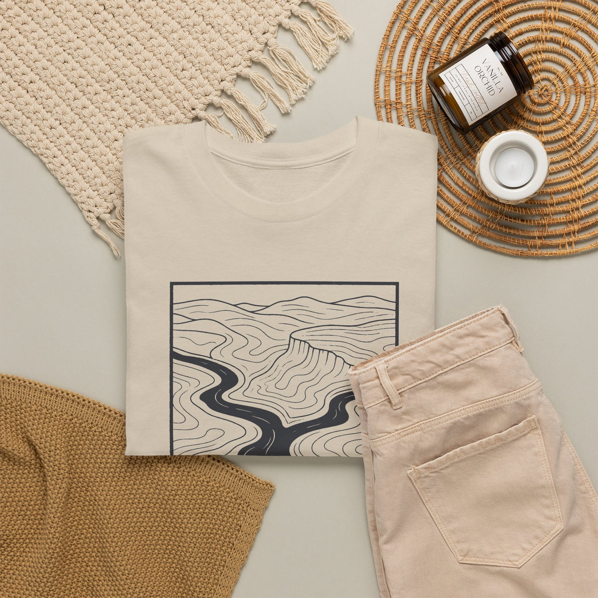 Clarksville Topo Map T-Shirt