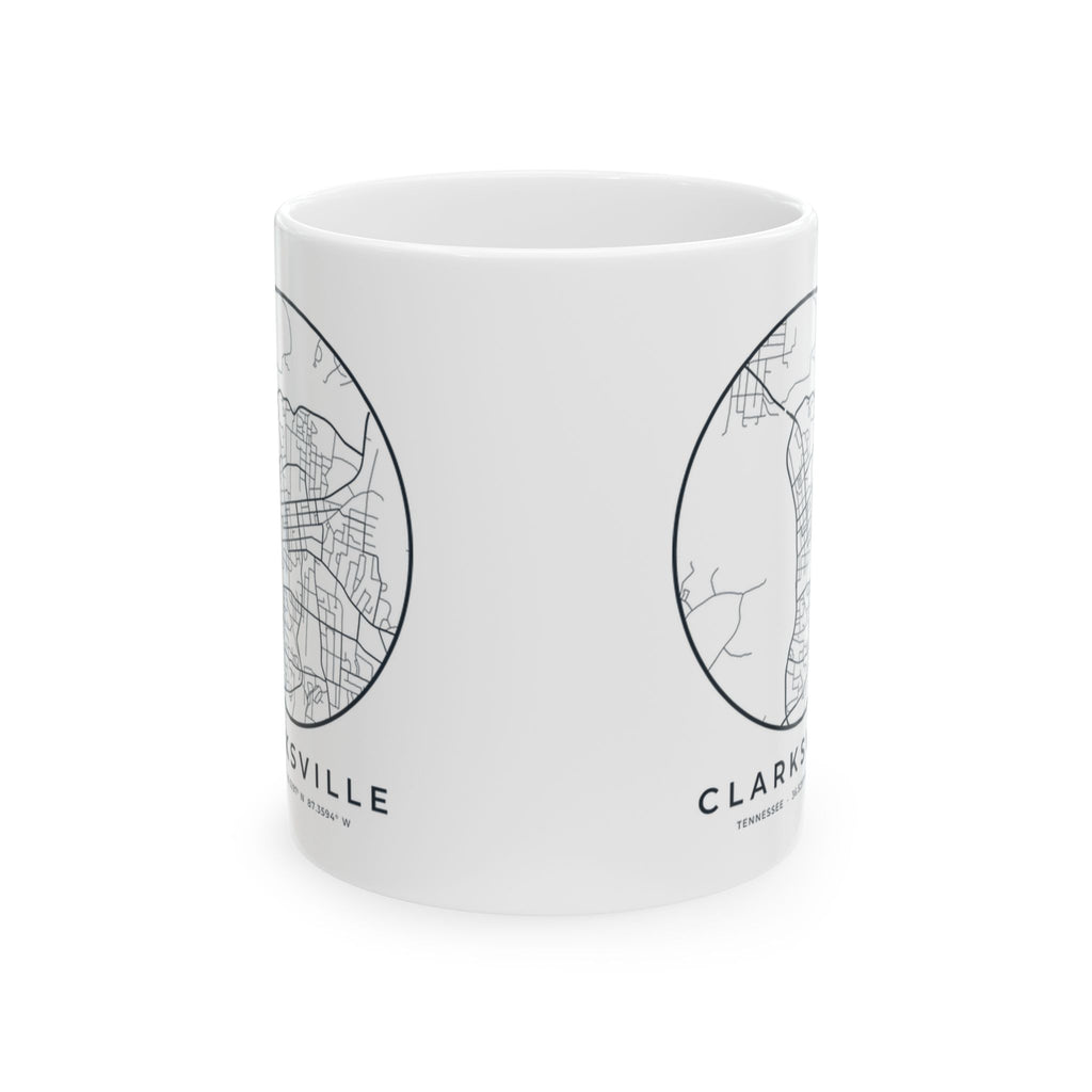 Clarksville Street Map Mug