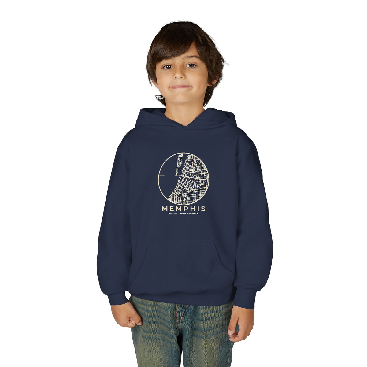 Memphis Street Map Kids Hoodie