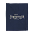 Chattanooga Walnut Street Bridge Blanket (Navy)