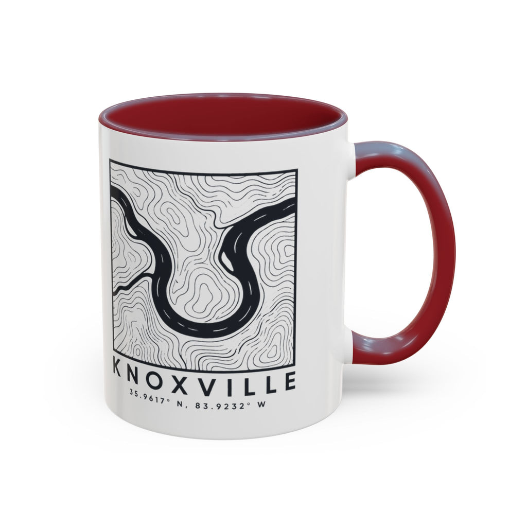Knoxville Topo Map Accent Mug