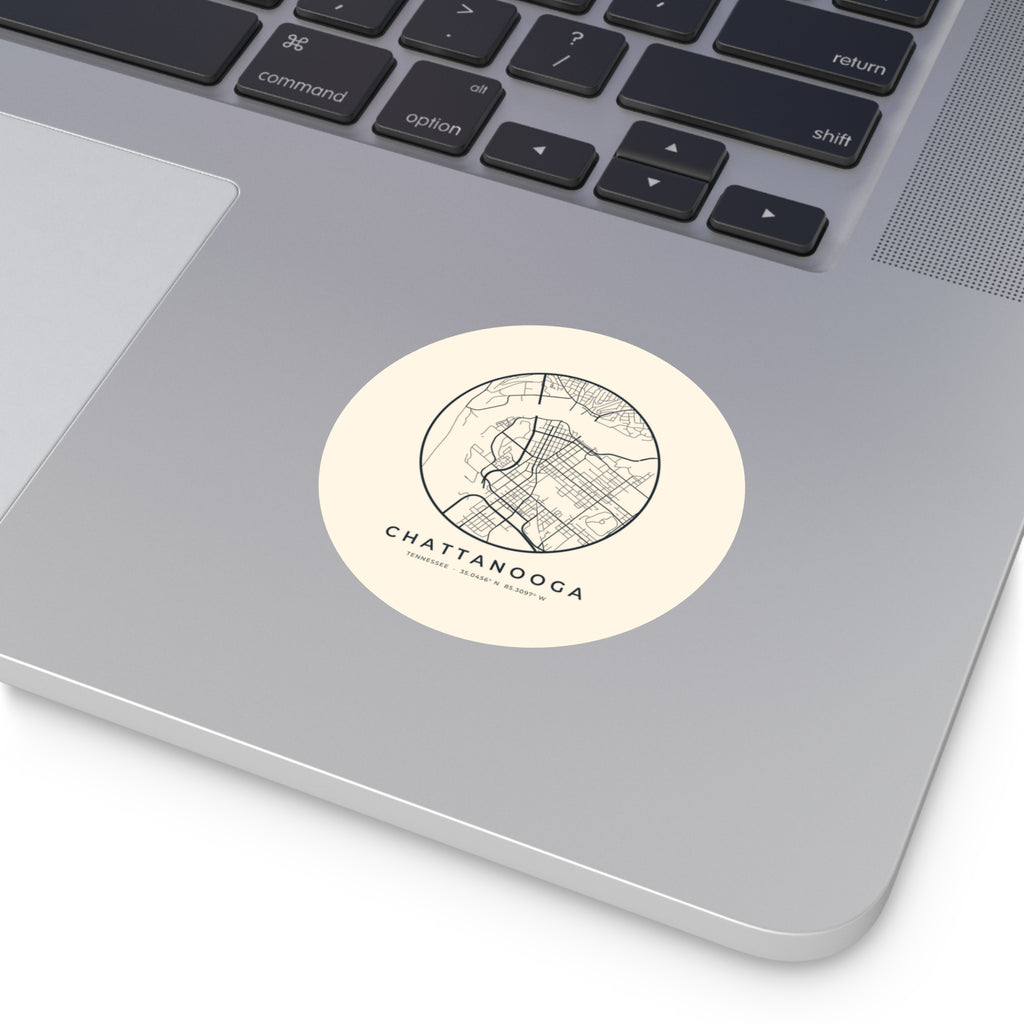 Chattanooga Street Map Sticker