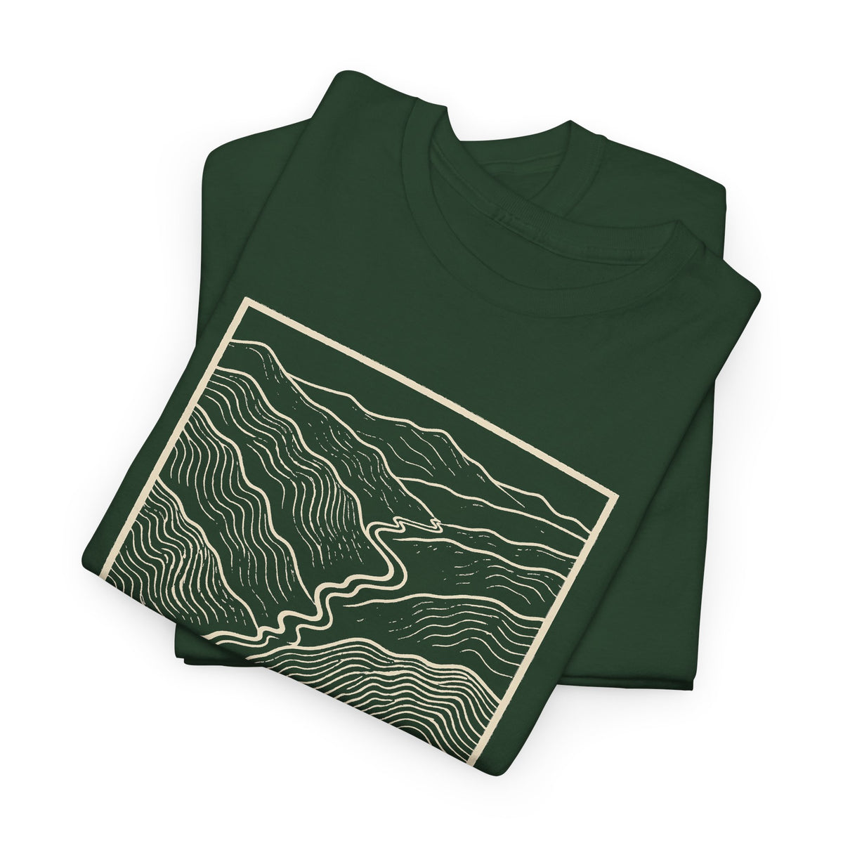 Johnson City Topo Map T-Shirt