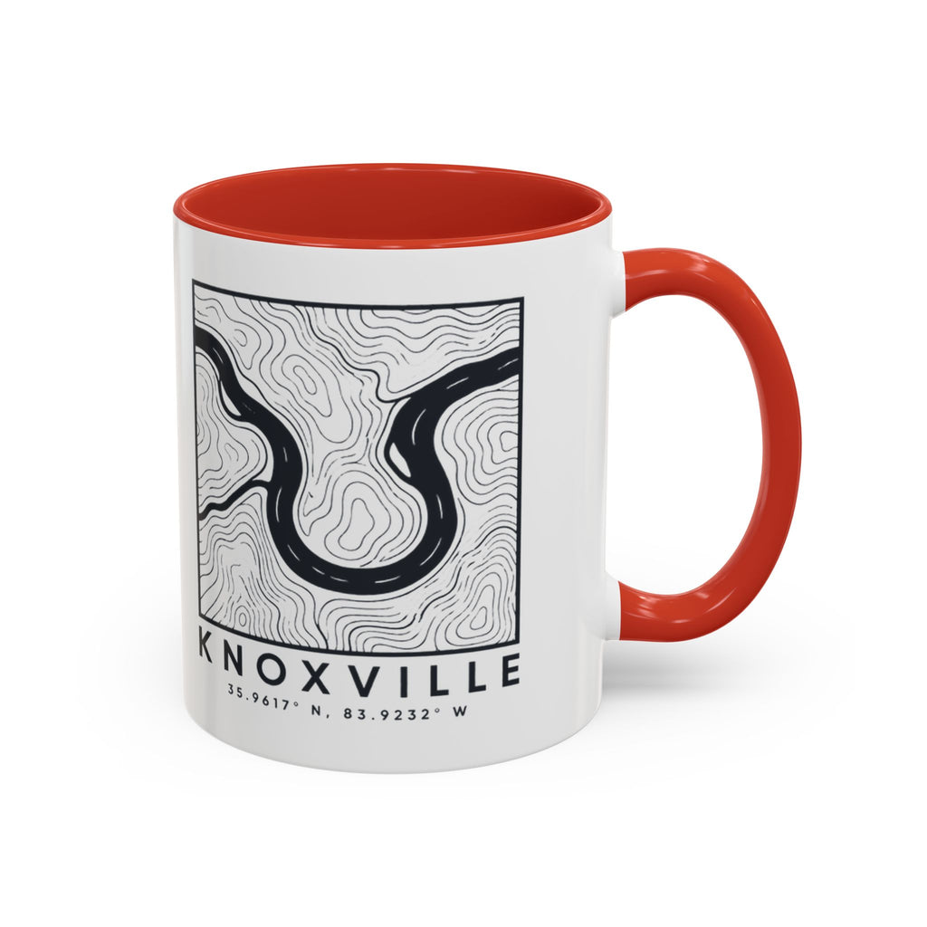 Knoxville Topo Map Accent Mug